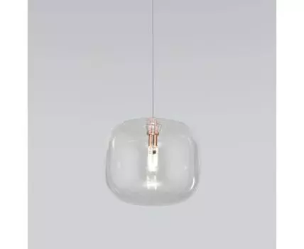 Подвесной светильник со стеклянным плафоном 50129/1 золото