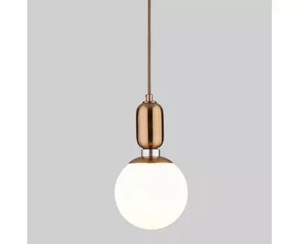 Подвесной светильник со стеклянным плафоном 50151/1 латунь