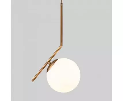 Подвесной светильник со стеклянным плафоном 50153/1 латунь