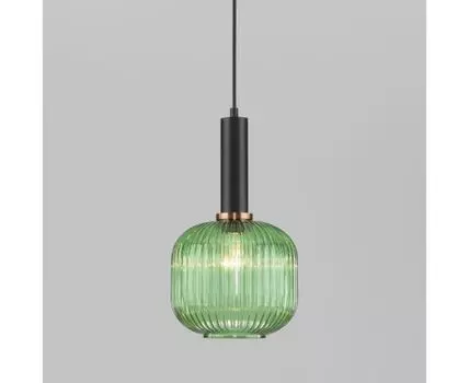 Подвесной светильник со стеклянным плафоном 50182/1 зеленый