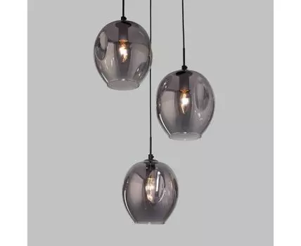 Подвесной светильник со стеклянным плафоном 50195/3 черный жемчуг