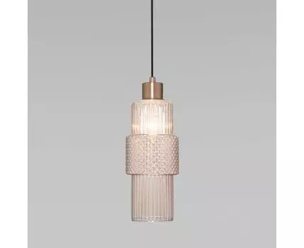 Подвесной светильник со стеклянным плафоном 50209/1 бронза