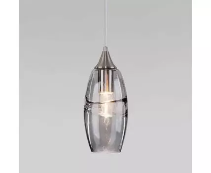 Подвесной светильник со стеклянным плафоном 50222/1 дымчатый