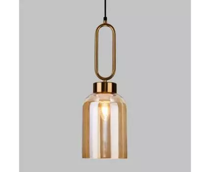 Подвесной светильник со стеклянным плафоном 50229/1 янтарный