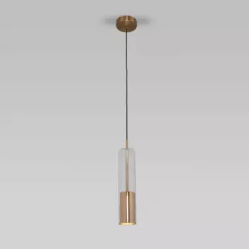 Подвесной светильник со стеклянным плафоном 50249/1 латунь