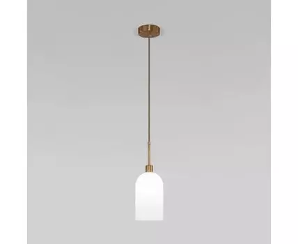 Подвесной светильник со стеклянным плафоном 50357/1 латунь