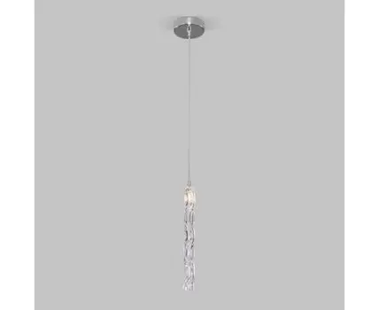 Подвесной светильник со стеклянным плафоном 50381/1 хром