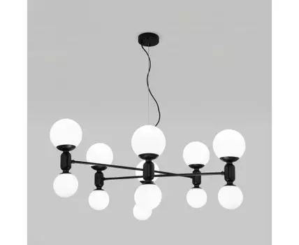 Подвесной светильник со стеклянными плафонами 30182 черный