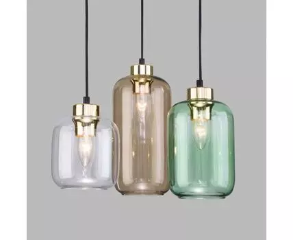 Подвесной светильник со стеклянными плафонами 3325 Marco Green