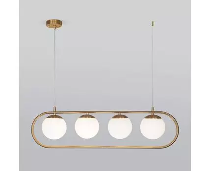 Подвесной светильник со стеклянными плафонами 50089/4 золото