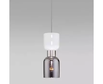 Подвесной светильник со стеклянными плафонами 50118/1 никель