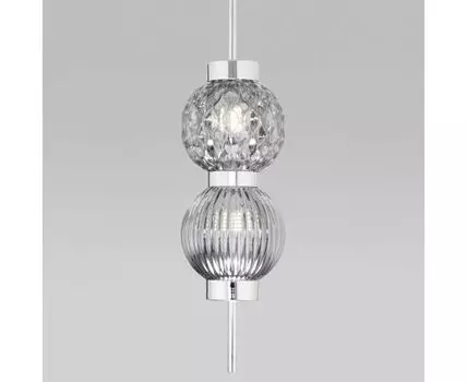 Подвесной светильник со стеклянными плафонами 50186/2 хром