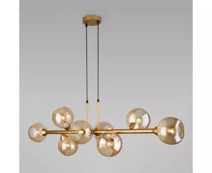 Подвесной светильник со стеклянными плафонами 70113/8 янтарный