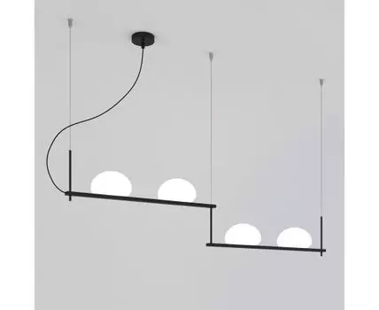 Подвесной светильник со стеклянными плафонами 70145/4 черный