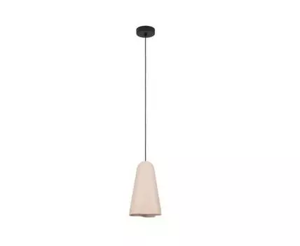 Подвесной светильник TOLLERIC, 1X40W (E27), D200, сталь, черный/керамика, 390363