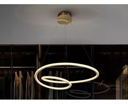 Подвесной светильник Tube золотой