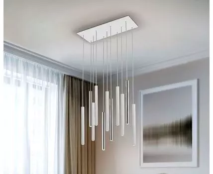 Подвесной светильник Varas 11L белый/хром