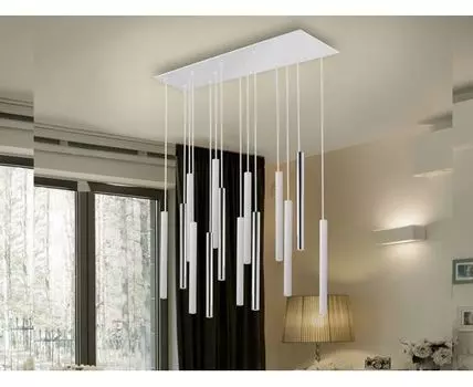 Подвесной светильник Varas 14L белый/хром DIM