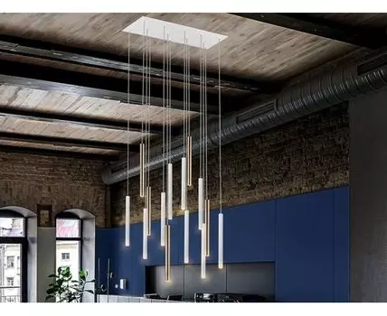 Подвесной светильник Varas 14L золотой/белый большой