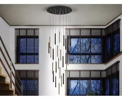 Подвесной светильник Varas 25L черно-золотой DIM