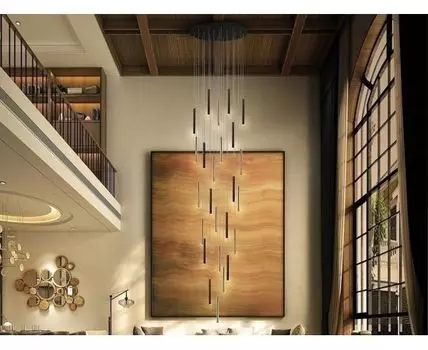 Подвесной светильник Varas 25L черно-золотой DIM 500 см