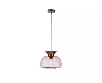 Подвесной светильник (золотистый, розовый)