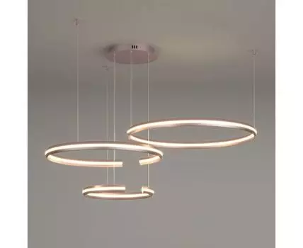 Подвесной светодиодный светильник с пультом управления 90180/3 сатин-никель