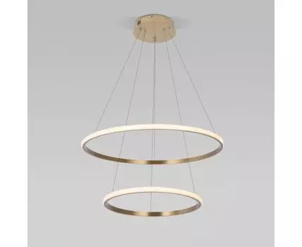 Подвесной светодиодный светильник с регулировкой цветовой температуры и яркости 90264/2 латунь