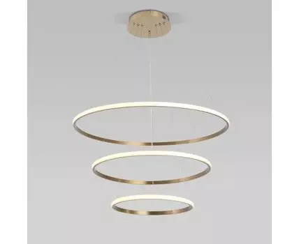 Подвесной светодиодный светильник с регулировкой цветовой температуры и яркости 90264/3 латунь