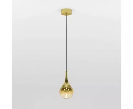 Подвесной светодиодный светильник со стеклянным плафоном 50256/1 LED золото