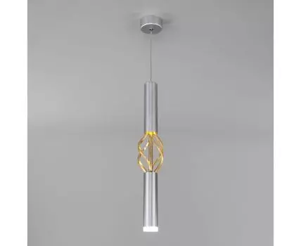 Подвесной светодиодный светильник в стиле лофт 50191/1 LED серебро / золото