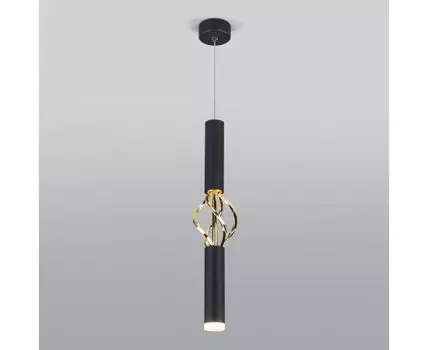 Подвесной светодиодный светильник в стиле лофт 50191/1 LED черный / золото