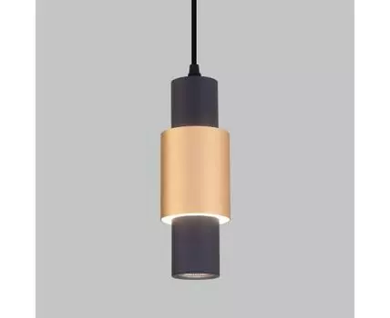 Подвесной светодиодный светильник в стиле лофт 50204/1 LED черный / золото