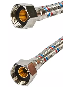 Подводка д/воды гибкая нерж. 150 см в/в