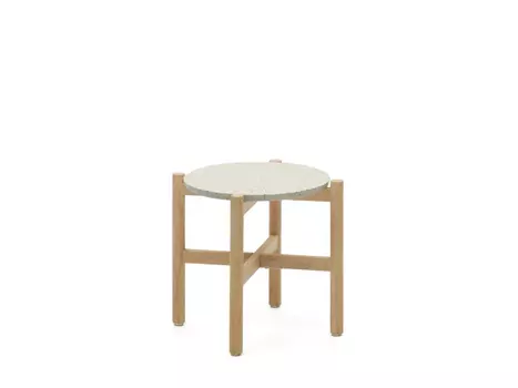 Pola Приставной столик из массива эвкалипта и цемента D50