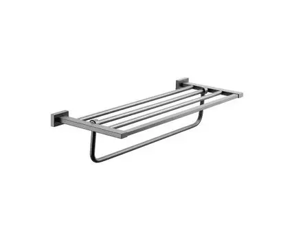 Полка для полотенец BELZ B90424, вороненая сталь