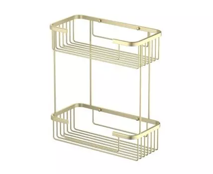 Полка двойная Timo Saona 13083/17 золото матовое