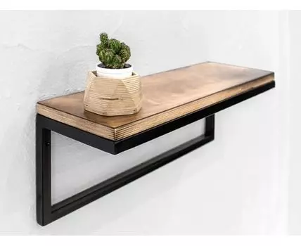 Полка Metalframe в цвете жженой березы (60)