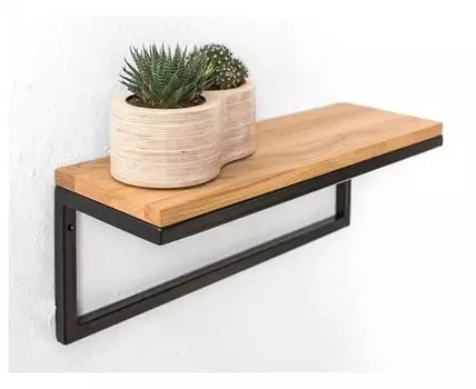 Полка Metalframe в натуральном цвете дуба (60)