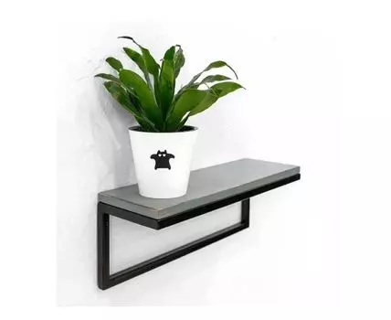 Полка Metalframe в сером цвете (60)