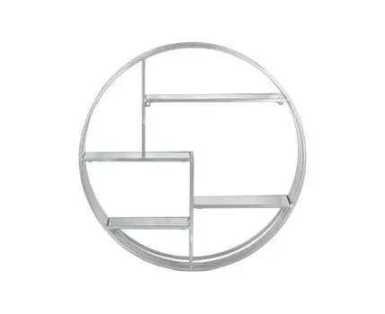 Полка настенная 71х17х71см (серебристый, 17)