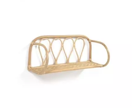 Полка Nyarai из ротанга с натуральной отделкой 58 x 25 см