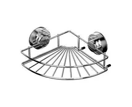 Полка-решётка угловая (хром, 9)