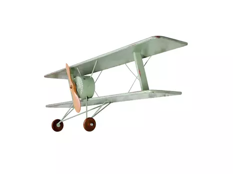 Полка-самолет книжная "Авиатор" зеленый