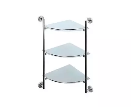 Полка стеклянная D-Lin D263100, хром