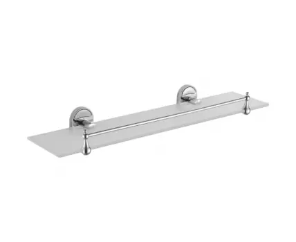 Полка стеклянная FASHUN A1907, хром