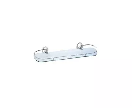 Полка стеклянная Haiba HB1607-1, хром