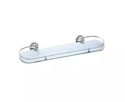 Полка стеклянная Haiba HB1907-1, хром