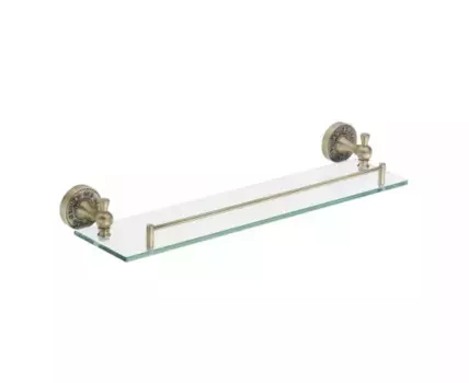 Полка стеклянная Rose RG1019Q, бронза