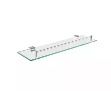 Полка стеклянная Rose RG1719, хром